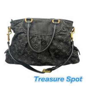 Louis Vuitton Neo Cabby Monogram Denim Noir Black Handbag
